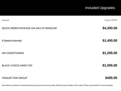 2018 Jeep Wrangler JK Willys Wheeler