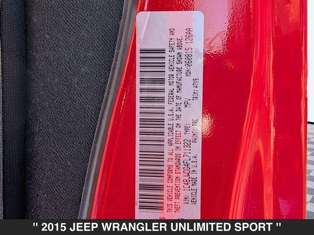 2015 Jeep Wrangler Unlimited Sport