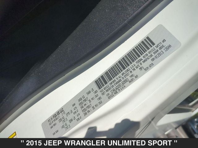 2015 Jeep Wrangler Unlimited Sport