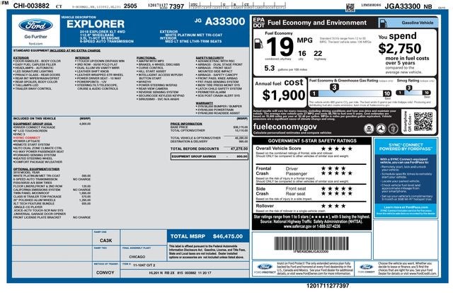 2018 Ford Explorer XLT XLT