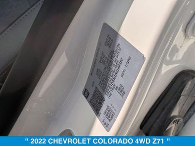 2022 Chevrolet Colorado Z71