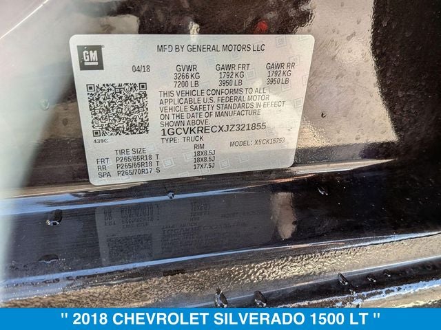 2018 Chevrolet Silverado 1500 LT LT1