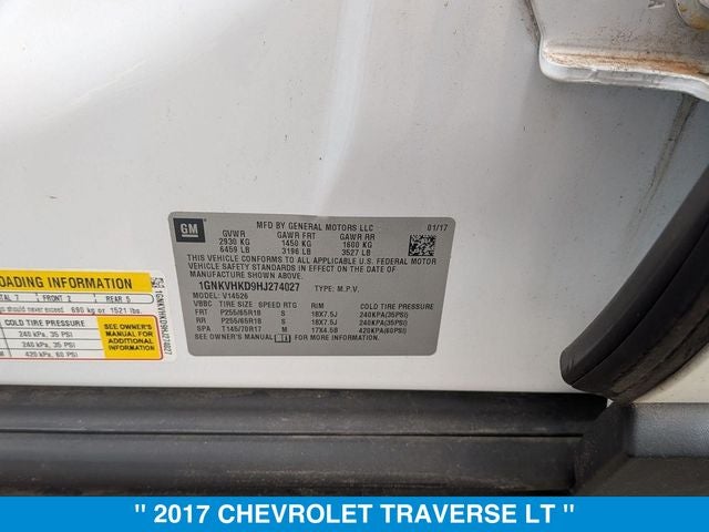 2017 Chevrolet Traverse 2LT 2LT