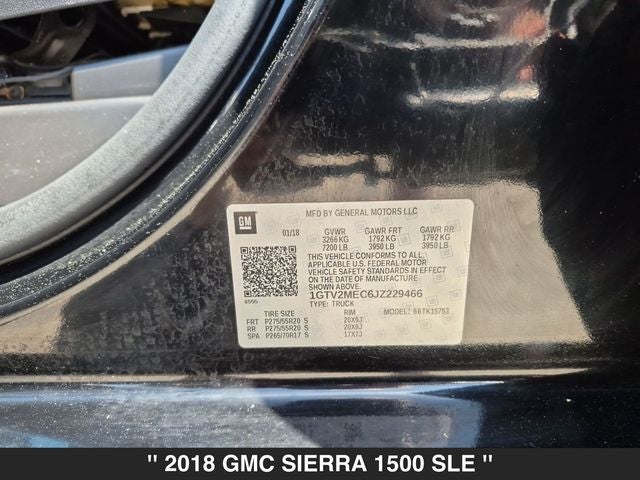 2018 GMC Sierra 1500 SLE
