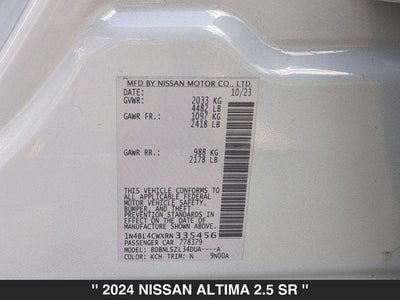 2024 Nissan Altima 2.5 SR