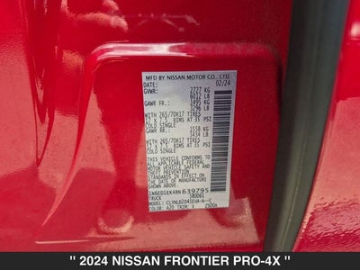 2024 Nissan Frontier PRO-4X