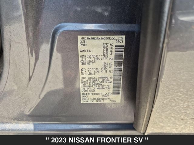 2023 Nissan Frontier SV