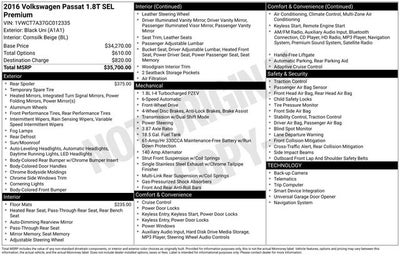 2016 Volkswagen Passat SEL Premium