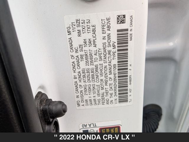 2022 Honda CR-V LX
