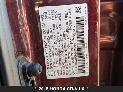 2018 Honda CR-V LX