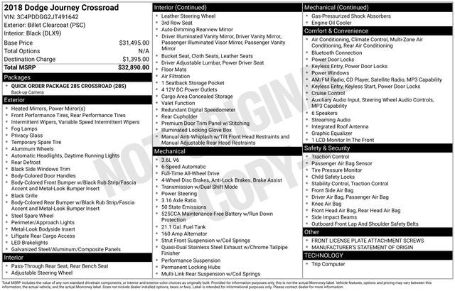 2018 Dodge Journey Crossroad