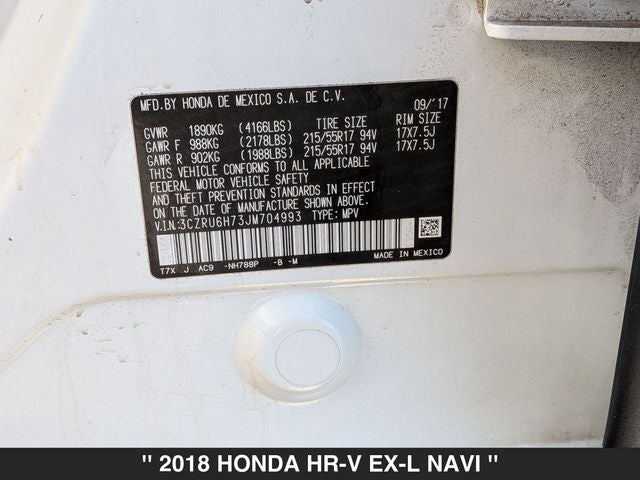 2018 Honda HR-V EX-L w/Navigation