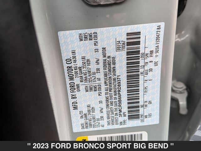 2023 Ford Bronco Sport Big Bend