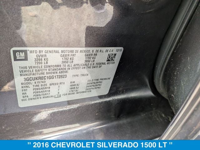 2016 Chevrolet Silverado 1500 LT LT2