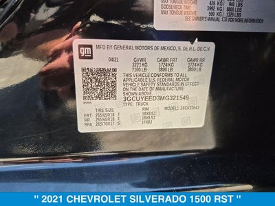 2021 Chevrolet Silverado 1500 RST