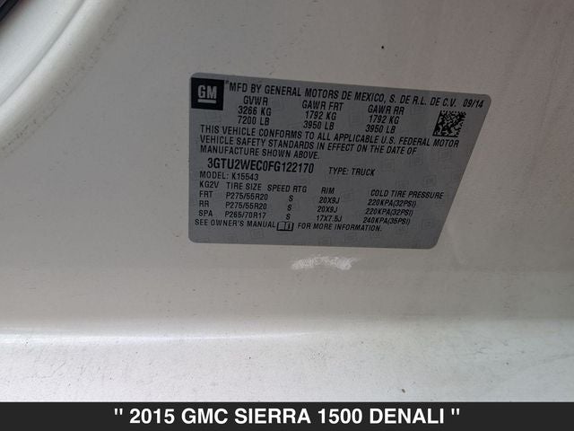2015 GMC Sierra 1500 Denali