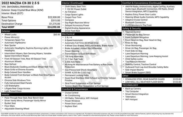 2022 Mazda CX-30 2.5 S