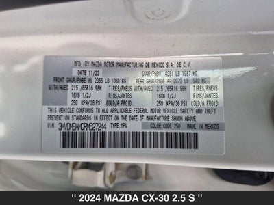 2024 Mazda CX-30 2.5 S