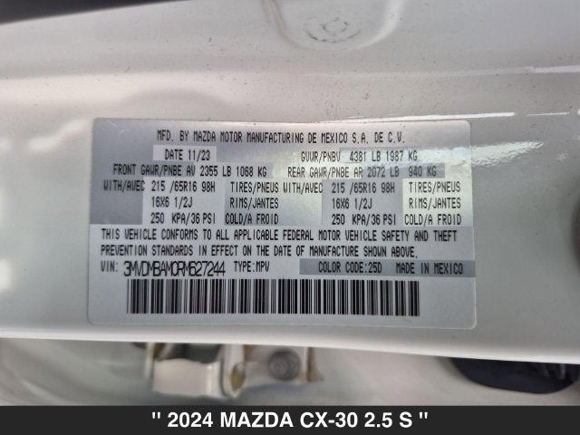 2024 Mazda CX-30 2.5 S