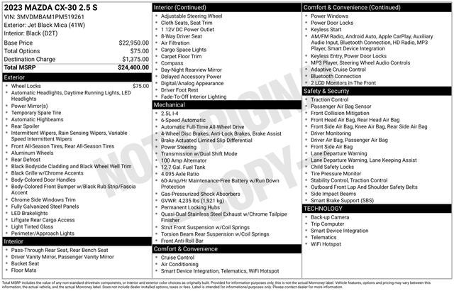 2023 Mazda CX-30 2.5 S
