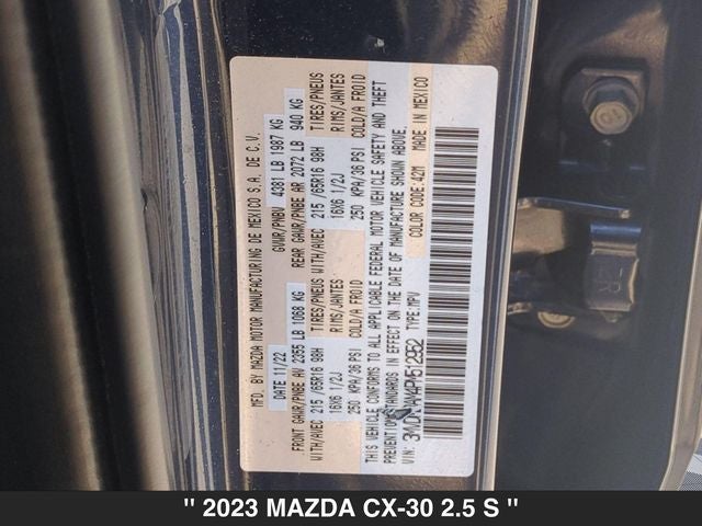 2023 Mazda CX-30 2.5 S