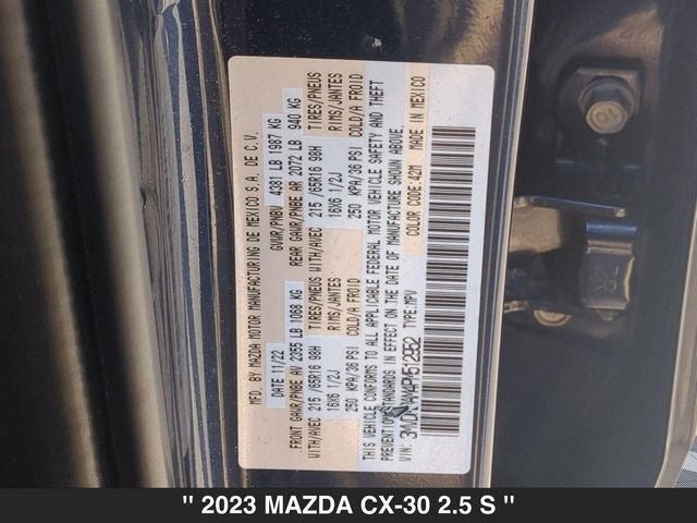 2023 Mazda CX-30 2.5 S