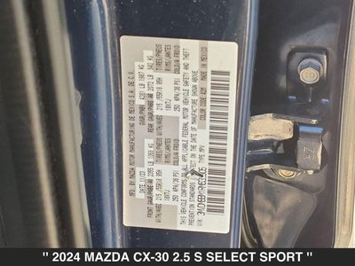 2024 Mazda CX-30 2.5 S Select Sport