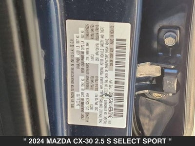 2024 Mazda CX-30 2.5 S Select Sport