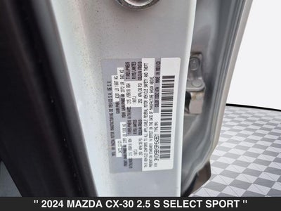 2024 Mazda CX-30 2.5 S Select Sport