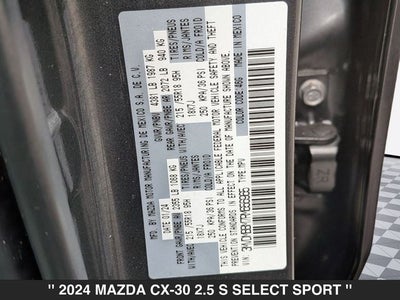 2024 Mazda CX-30 2.5 S Select Sport
