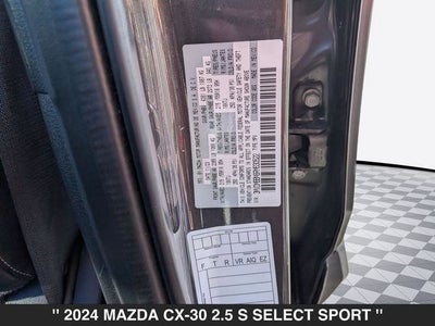 2024 Mazda MAZDA CX-30 2.5 S Select Sport