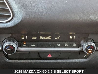 2025 Mazda MAZDA CX-30 2.5 S Select Sport