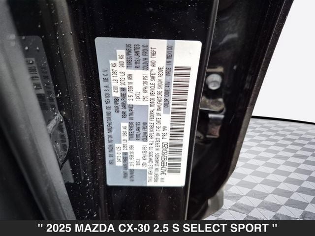 2025 Mazda MAZDA CX-30 2.5 S Select Sport