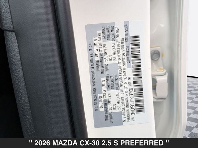 2026 Mazda CX-30 2.5 S Preferred