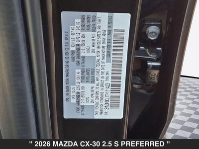 2026 Mazda CX-30 2.5 S Preferred AWD