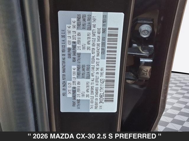 2026 Mazda CX-30 2.5 S Preferred AWD