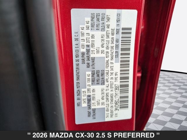 2026 Mazda CX-30 2.5 S Preferred