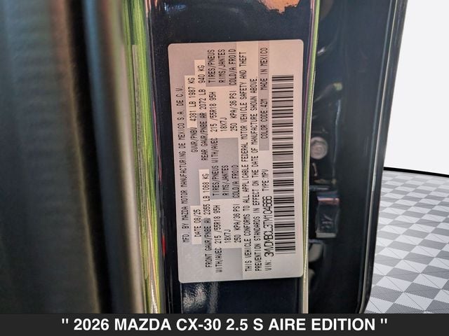 2026 Mazda CX-30 2.5 S Aire Edition