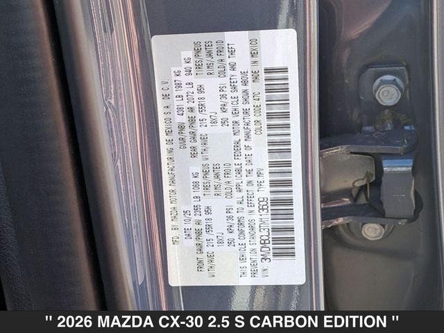 2026 Mazda CX-30 2.5 S Carbon Edition