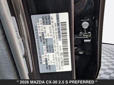 2026 Mazda CX-30 2.5 S Preferred AWD