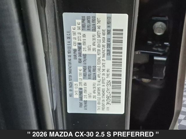 2026 Mazda CX-30 2.5 S Preferred AWD