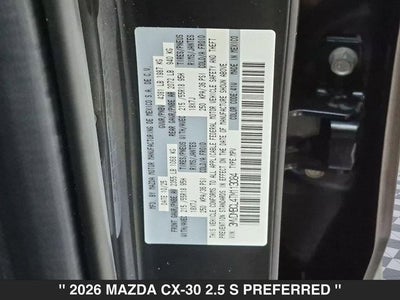 2026 Mazda CX-30 2.5 S Preferred AWD