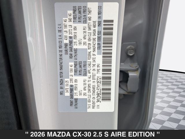 2026 Mazda CX-30 2.5 S Aire Edition