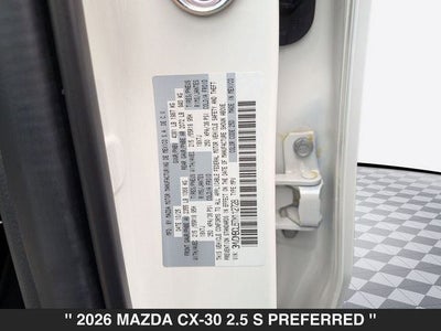 2026 Mazda CX-30 2.5 S Preferred AWD