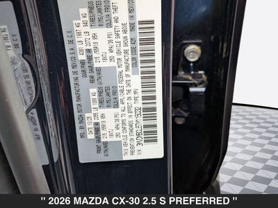 2026 Mazda CX-30 2.5 S Preferred
