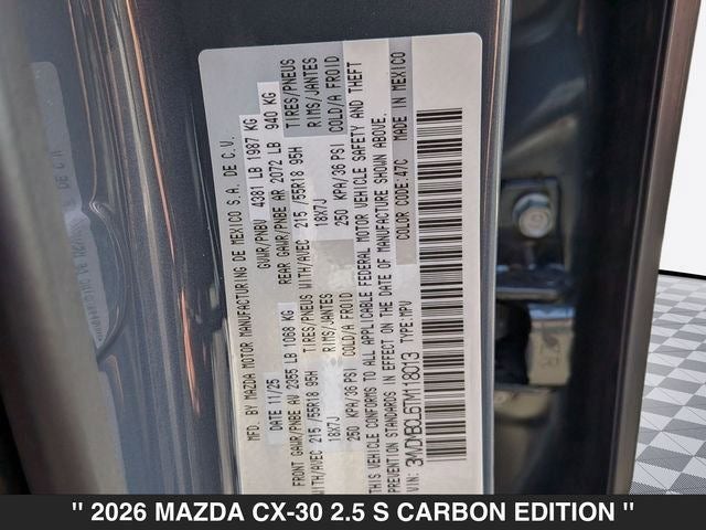 2026 Mazda CX-30 2.5 S Carbon Edition AWD