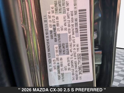 2026 Mazda CX-30 2.5 S Preferred