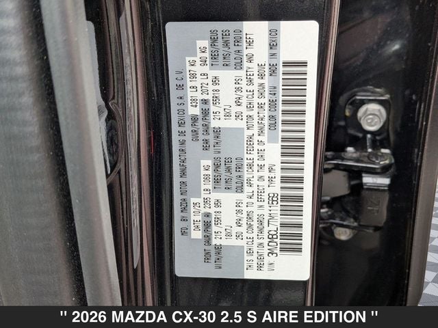 2026 Mazda CX-30 2.5 S Aire Edition