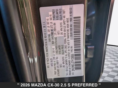 2026 Mazda CX-30 2.5 S Preferred