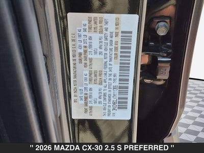 2026 Mazda CX-30 2.5 S Preferred AWD